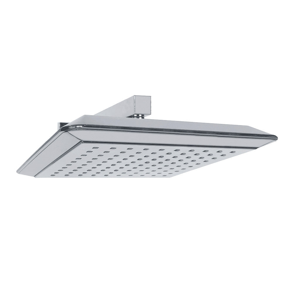 Kingston Brass K251A0CK Claremont 9 5/8 Inch Square Shower Head with Adjustable Shower Arm - Modern Bathroom Upgrade for Luxurious Spa-Like Experience