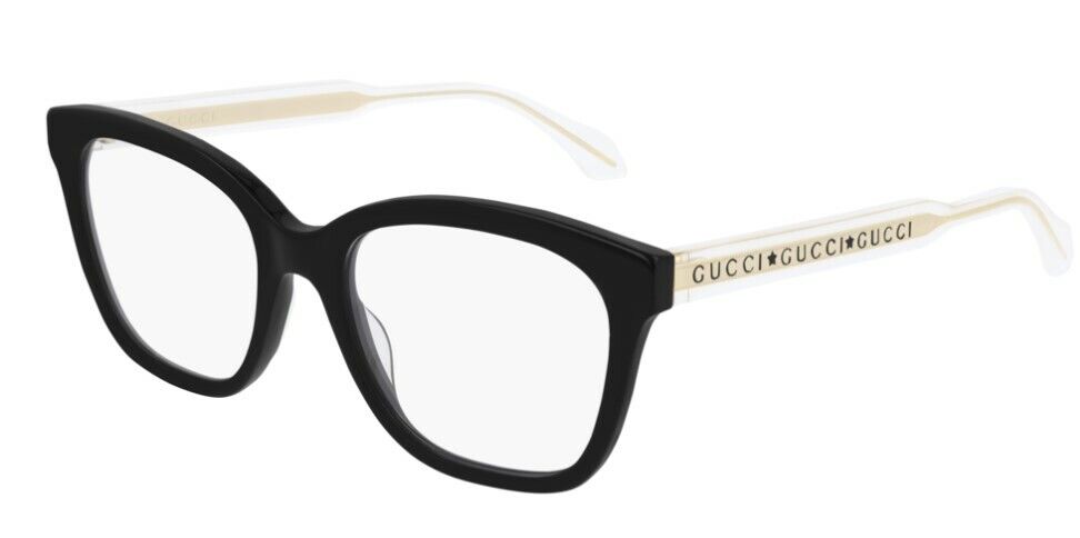 Gucci GG 0566ON 001 Black Cat Eye Women's Eyeglasses - Stylish Designer Glasses for Women, Fashionable Cat Eye Frames for Everyday Wear & Special Occasions
