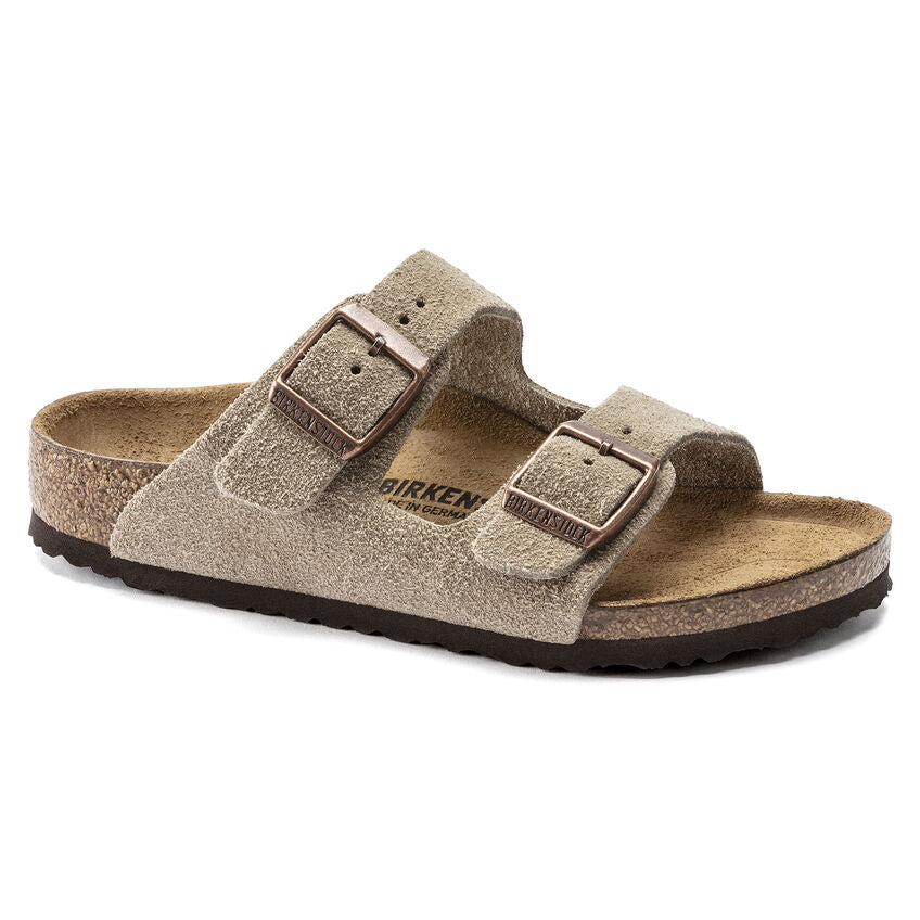Birkenstock Arizona Suede Sandals for Kids - Soft Taupe Color | Comfortable & Durable Footwear for School, Play & Outdoor Adventures