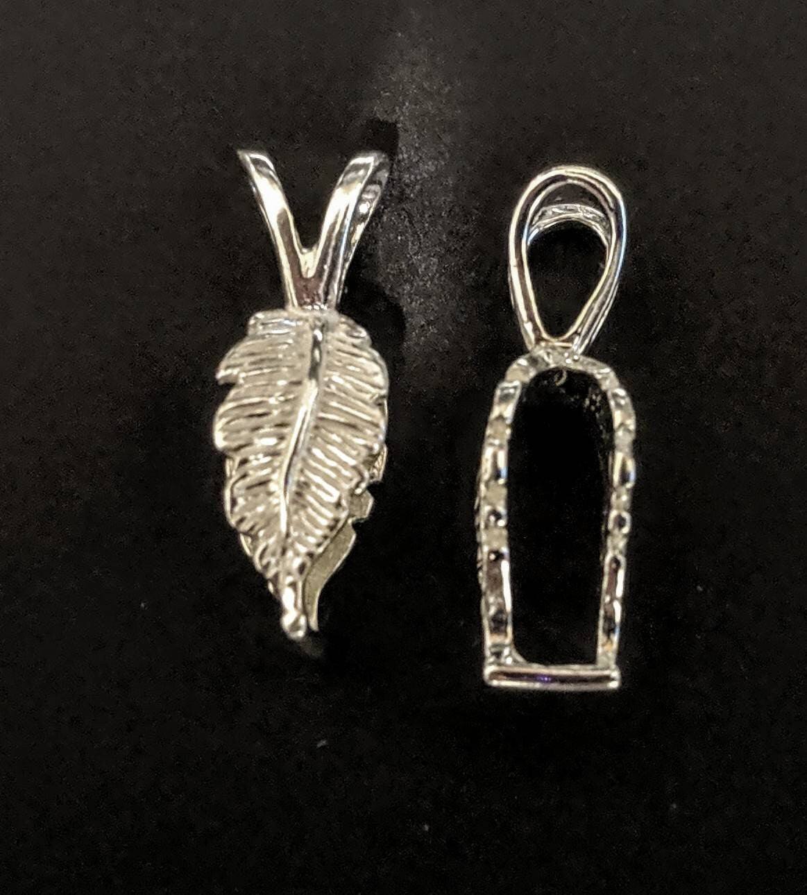 Sterling Silver or 14K Gold Pendant Bails - 3 Styles (3mm Chain Compatible) for Jewelry Making, Carvings & Slabs - Perfect for DIY Necklace, Pendant & Craft Projects