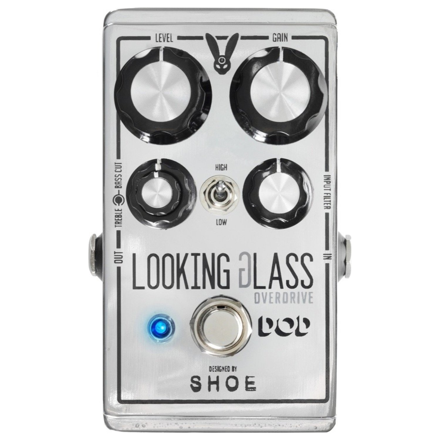 DOD Looking Glass Overdrive Guitar Effects Pedal with 2 Patch Cables - Perfect for Studio Recording & Live Performances