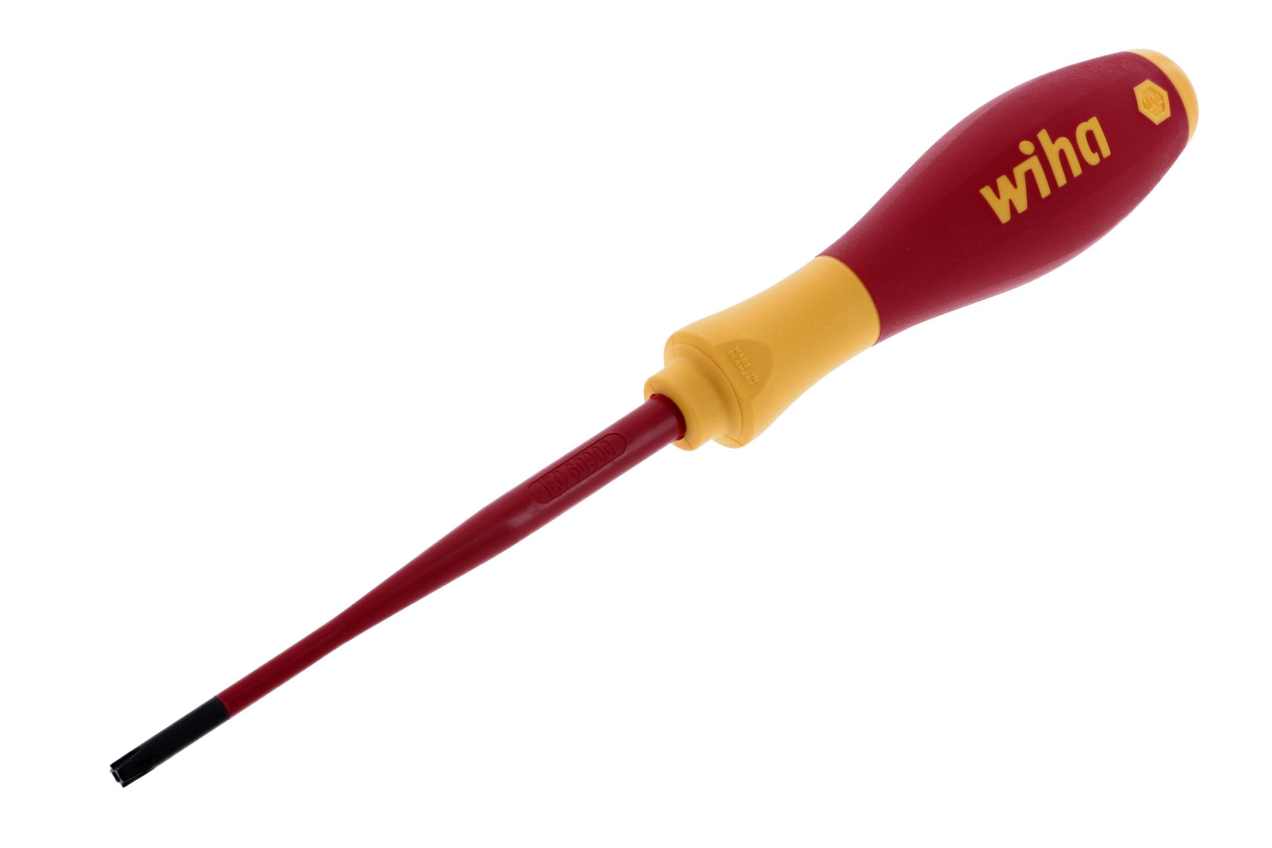 Wiha 32514 Insulated SoftFinish Security Torx Screwdriver T20S - Professional Electrical Tool for Safe Electronics & Appliance Repair