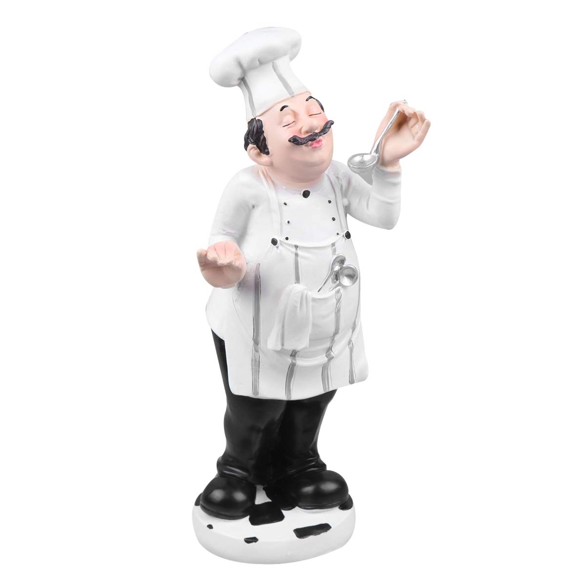 French Chef Figurines Kitchen Decor - Countertop Collectible for Gourmet Kitchens, Restaurants & Bistros - Perfect for Country Cottage, Home Decor & Culinary Enthusiasts