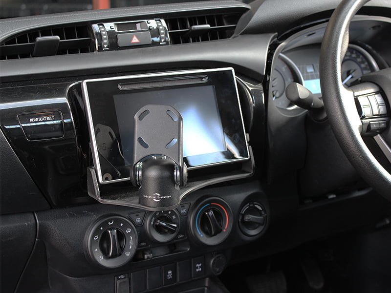 Industrial Evolution InDash Mount for Toyota Hilux (2016-2020) - Secure Phone Holder for Car Dashboard - Perfect for GPS Navigation & Hands-Free Driving