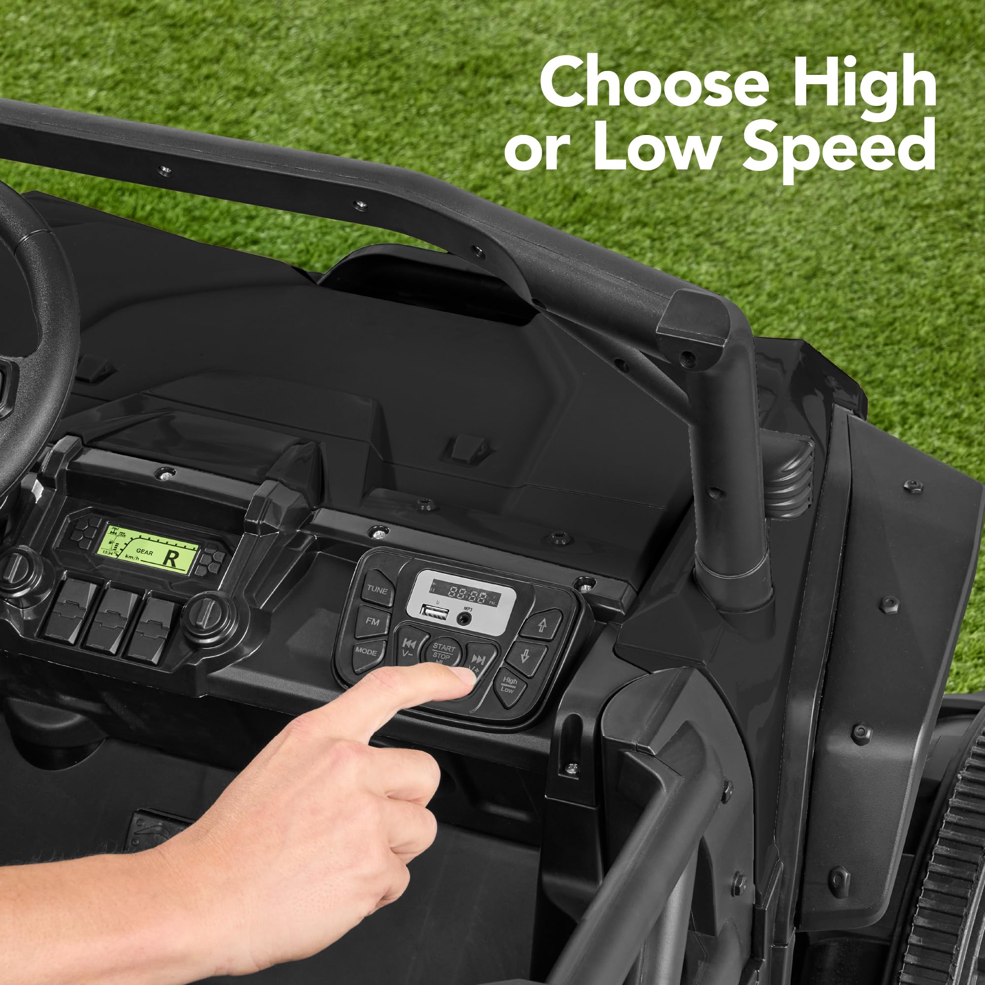 Best Choice Products 24V Kids Electric Ride-On UTV Car - Officially Licensed Honda Talon 2-Seater with Parent Remote Control, LED Lights & Bluetooth - Black | Perfect for Outdoor Play, Backyard Adventures & Birthday Gifts