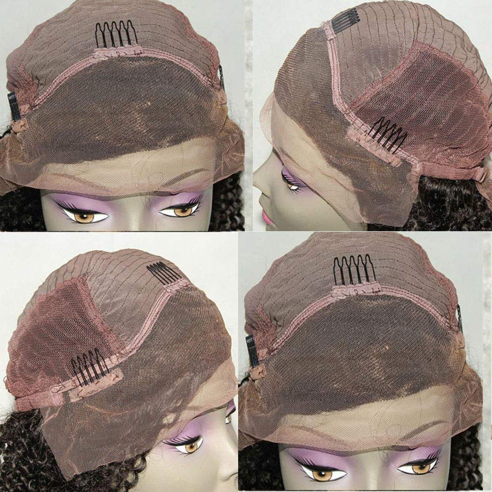 **9A Brazilian Virgin Human Hair Wigs for Black Women - Glueless Lace Front Wig with Baby Hair, Pre-Plucked Body Wave, 130% Density, 12