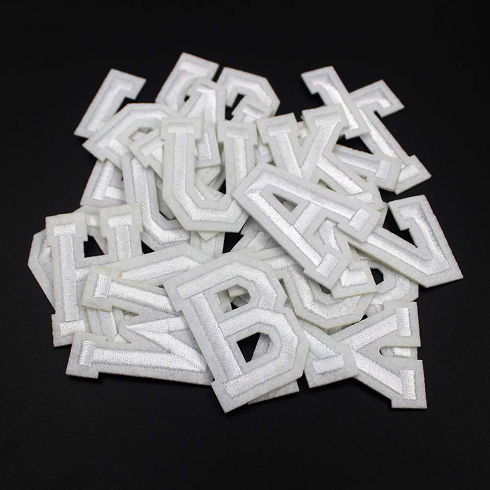 26pcs A-Z Alphabet Iron On Patches - Animal Shaped DIY Sew On Letters Appliques for Jeans, Jackets & Backpacks | Fun Style 6 for Kids Crafts & Fashion Upcycling
