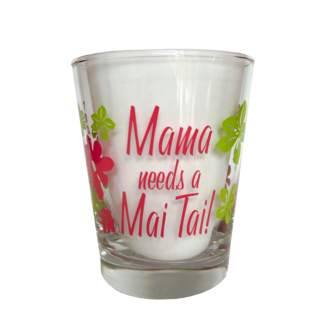 MAMA NEEDS A MAI TAI T-Shirt - Funny Tropical Vacation Shirt for Women (2 Color Options) - Perfect for Beach Parties, Girls Trips & Summer Vacations