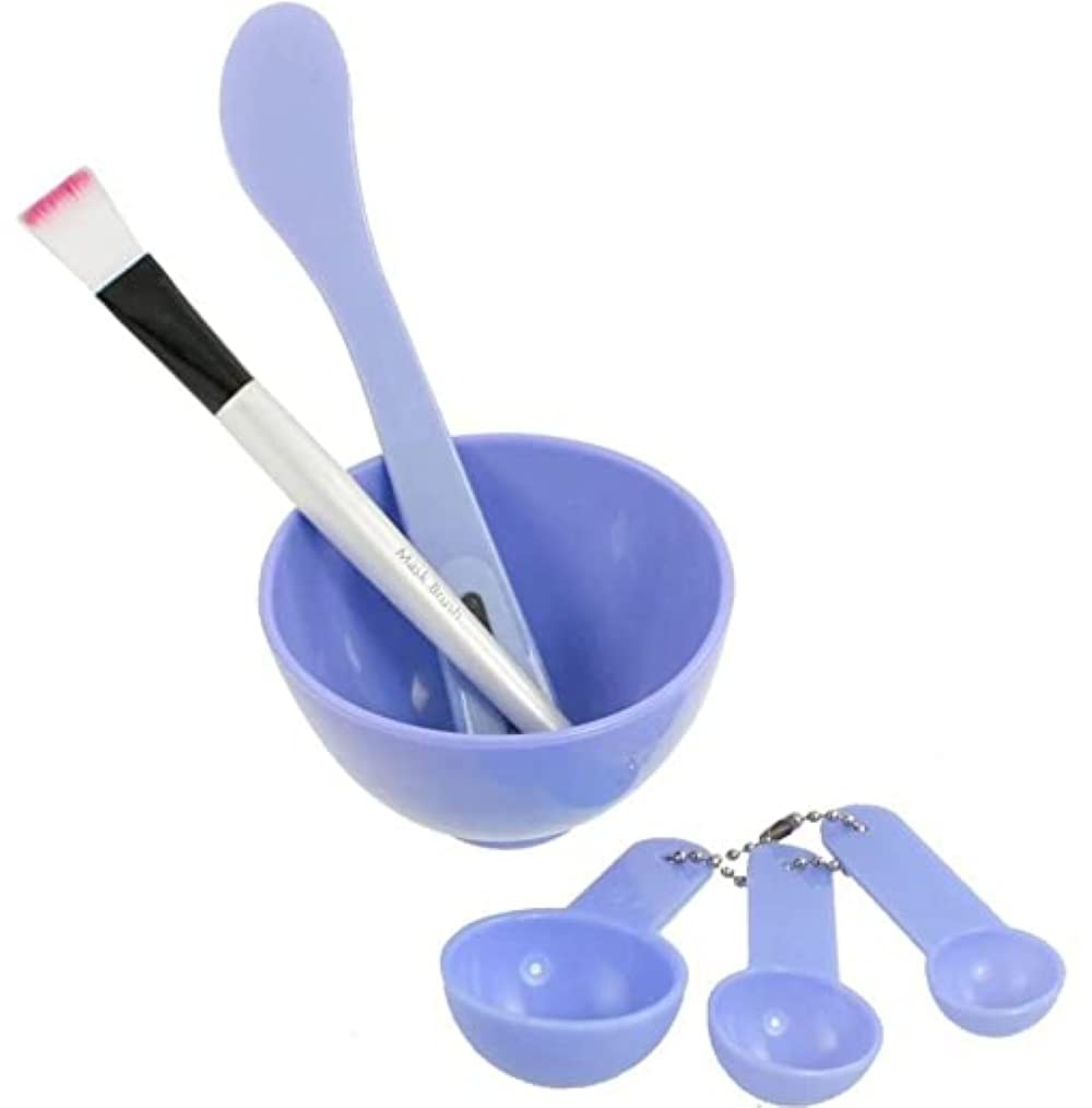FEELHIGH Professional Bleach Bowl Set with Facial Bowl & Brush - Salon & Spa Accessories for Hair & Skin Care (Blue) - Perfect for Eyebrow Tinting, Facial Treatments & Beauty Salons