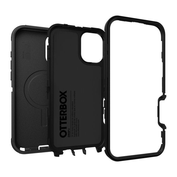 iPhone 16 Pro Max OtterBox Defender Series with MagSafe - Rugged Protective Case (Black) | Shockproof & Drop Protection for Outdoor, Work & Daily Use