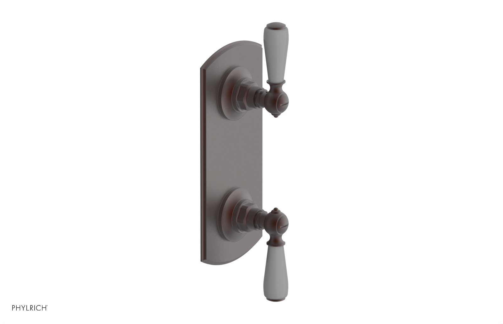 Jamestown Thermostatic Shower Valve with Volume Control & Diverter - Grey Accented Bathroom Fixture for Modern Home Renovation
