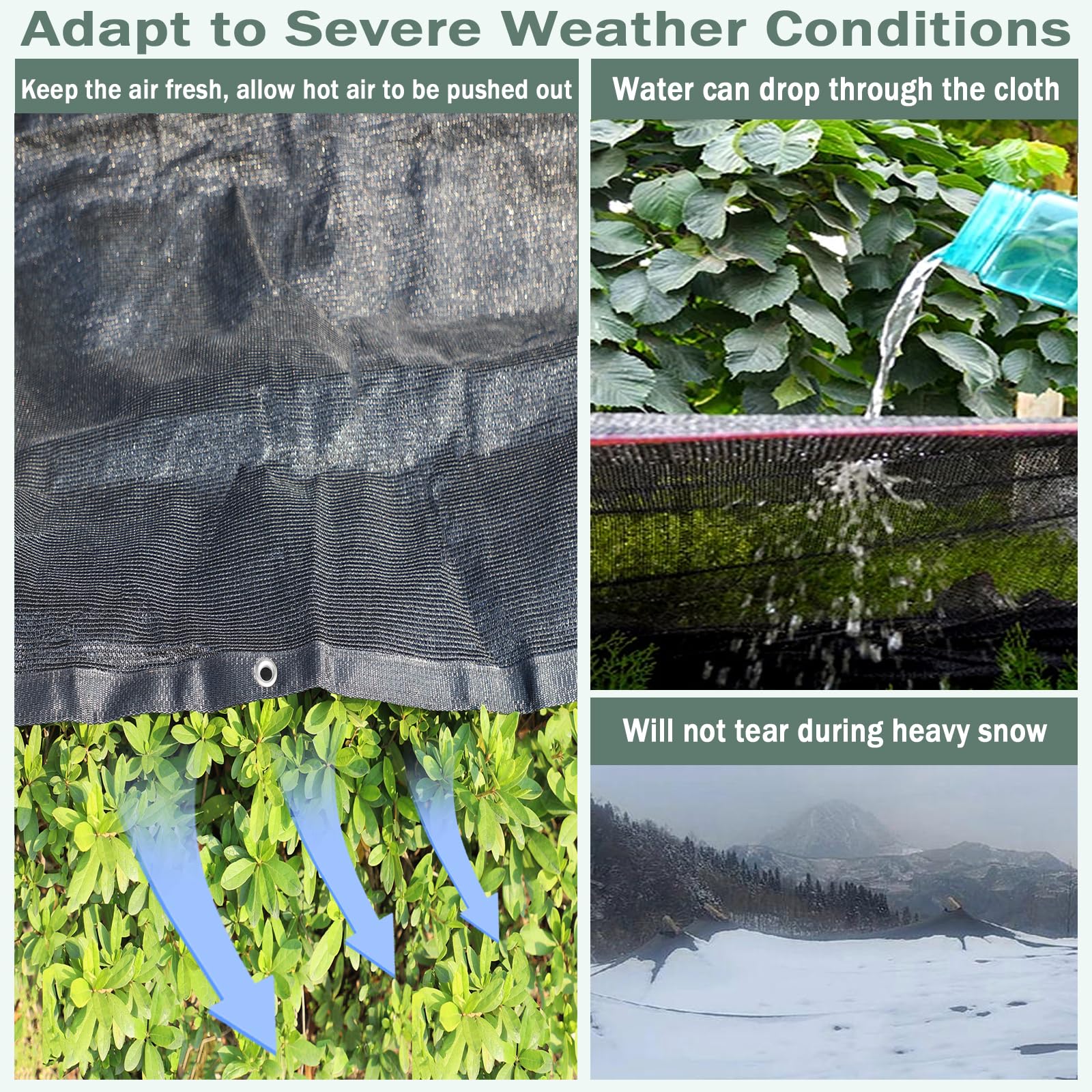 90% Black 20ft x 36ft Heavy Duty Shade Mesh Tarp - UV Resistant Shade Cloth with Reinforced Taped Edges & Grommets for Outdoor Plant Cover, Patio Shade, Greenhouse, Kennel, Barn Protection - Ideal for Sun Protection & Temperature Control