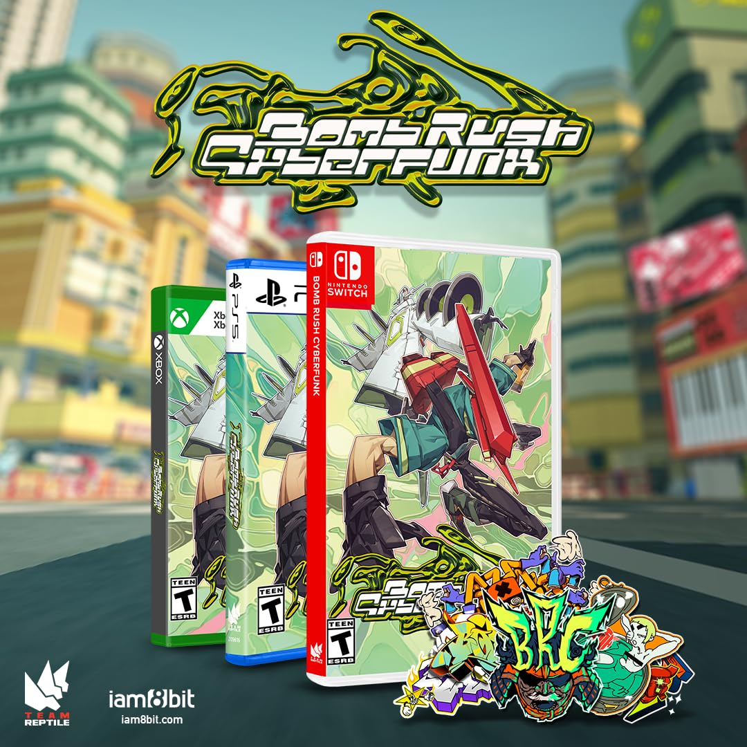 Bomb Rush Cyberfunk PS5 Game - Stylish Action Adventure for PlayStation 5 - Perfect for Fans of Jet Set Radio & Urban Street Culture Gaming
