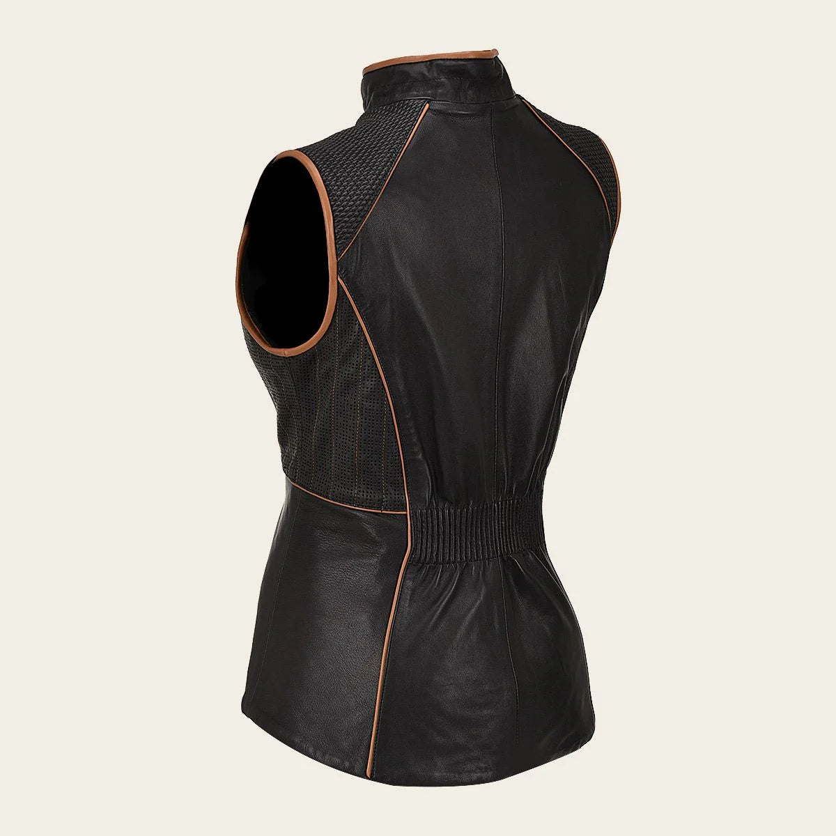 Cuadra Black Quilted Lambskin Leather Vest for Women - Stylish Casual Fashion Jacket | Perfect for Fall Layering, Date Nights & Outdoor Adventures