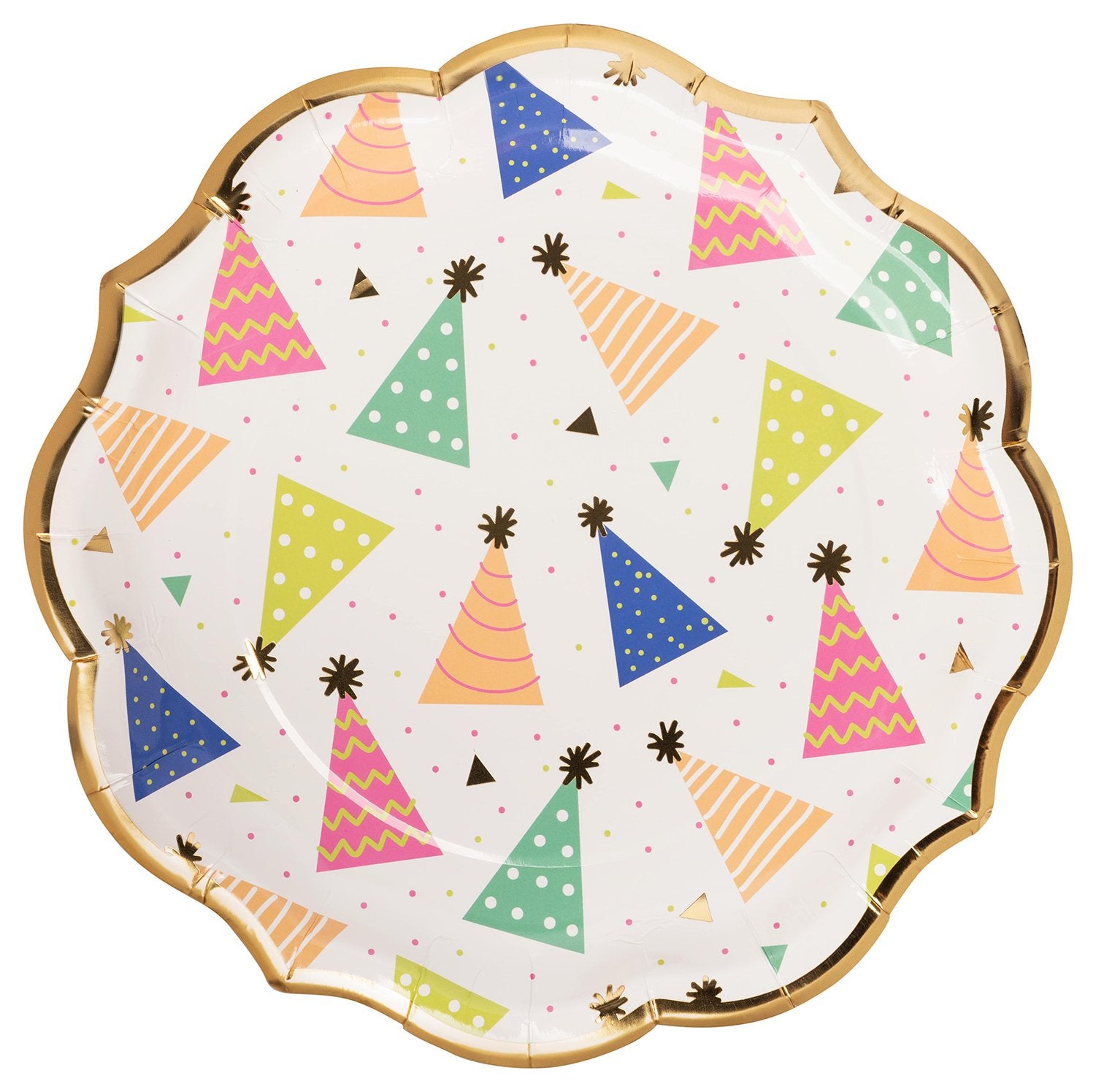 Happy Birthday Candles - Set of 8 Colorful Decorative Cake Candles for Birthday Parties, Wedding Cakes, Cupcakes & Dessert Decorations