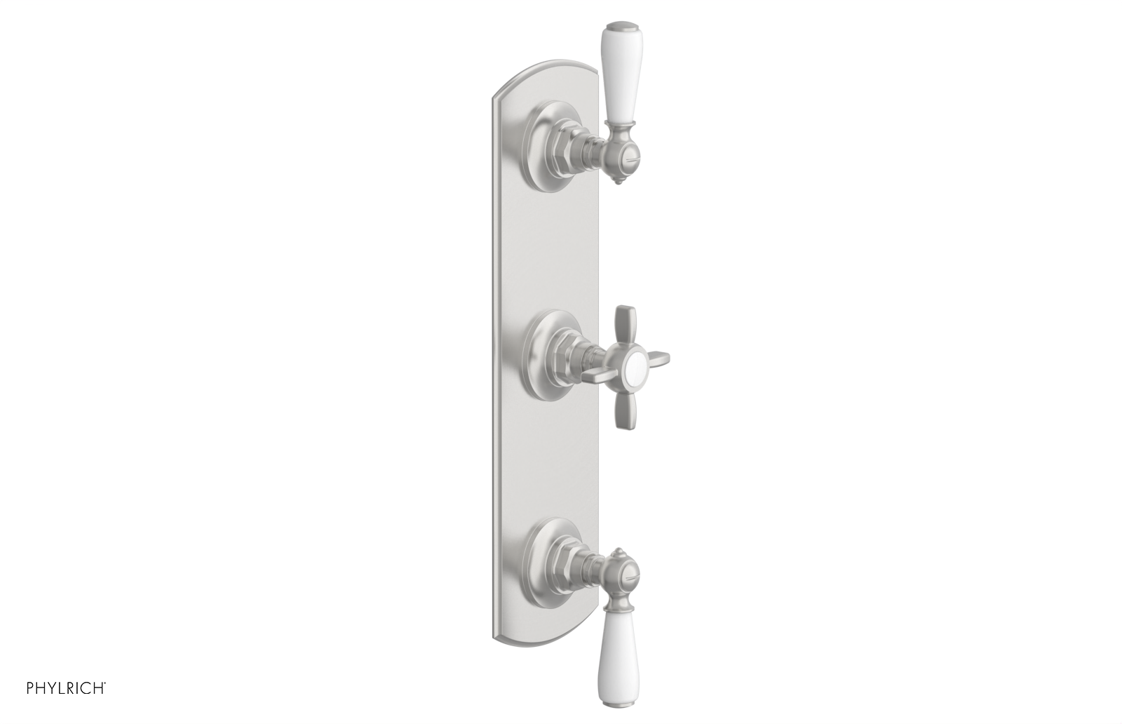 Jamestown Thermostatic Shower Valve with Dual Volume Control - White Accents (Model 4-740) | Perfect for Modern Bathroom Renovations & Spa-Like Shower Experiences
