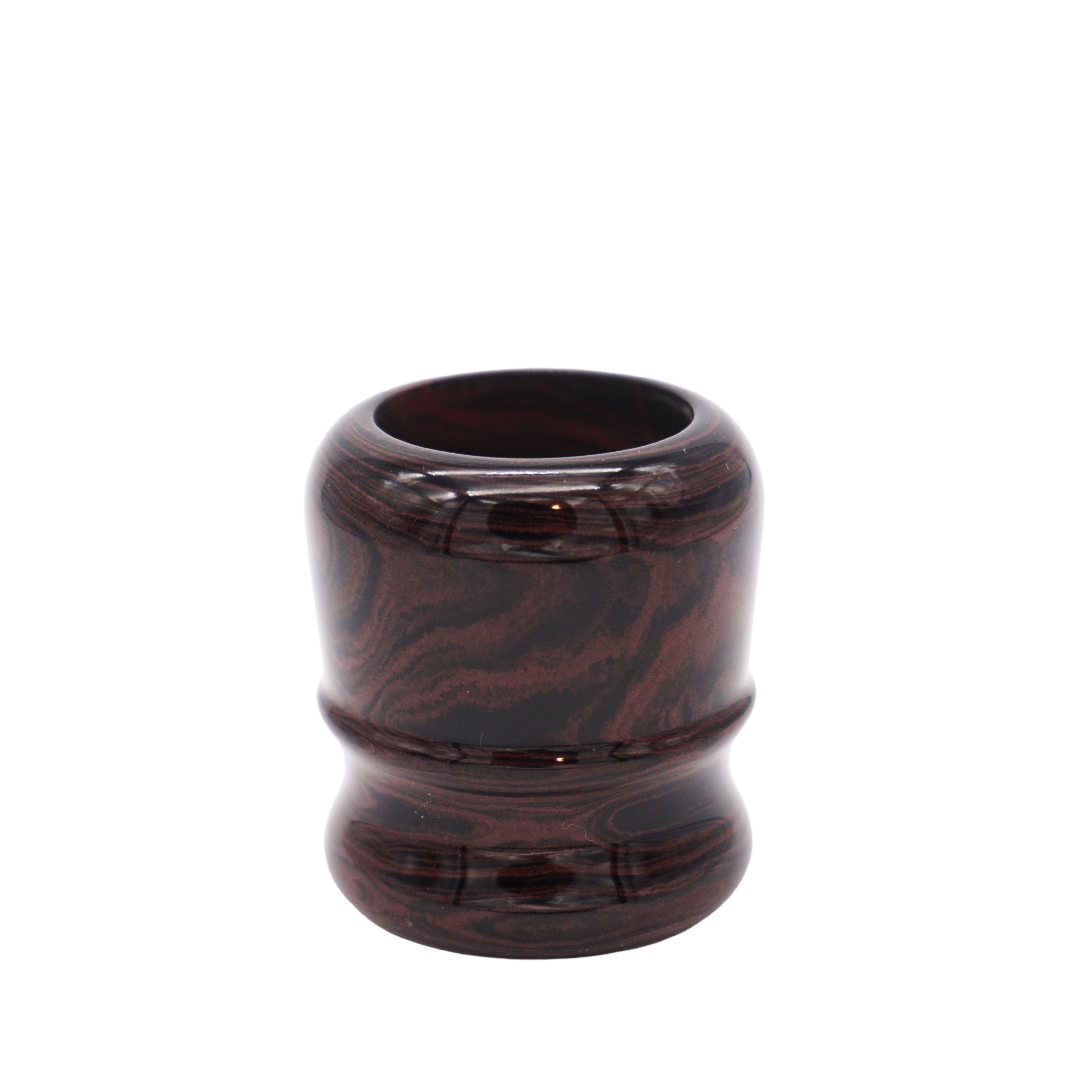 Premium Handmade Raspberry Ebonite Shaving Brush Handle - Fits 24mm & 26mm Knots - Perfect for Wet Shaving & Grooming Gifts for Men