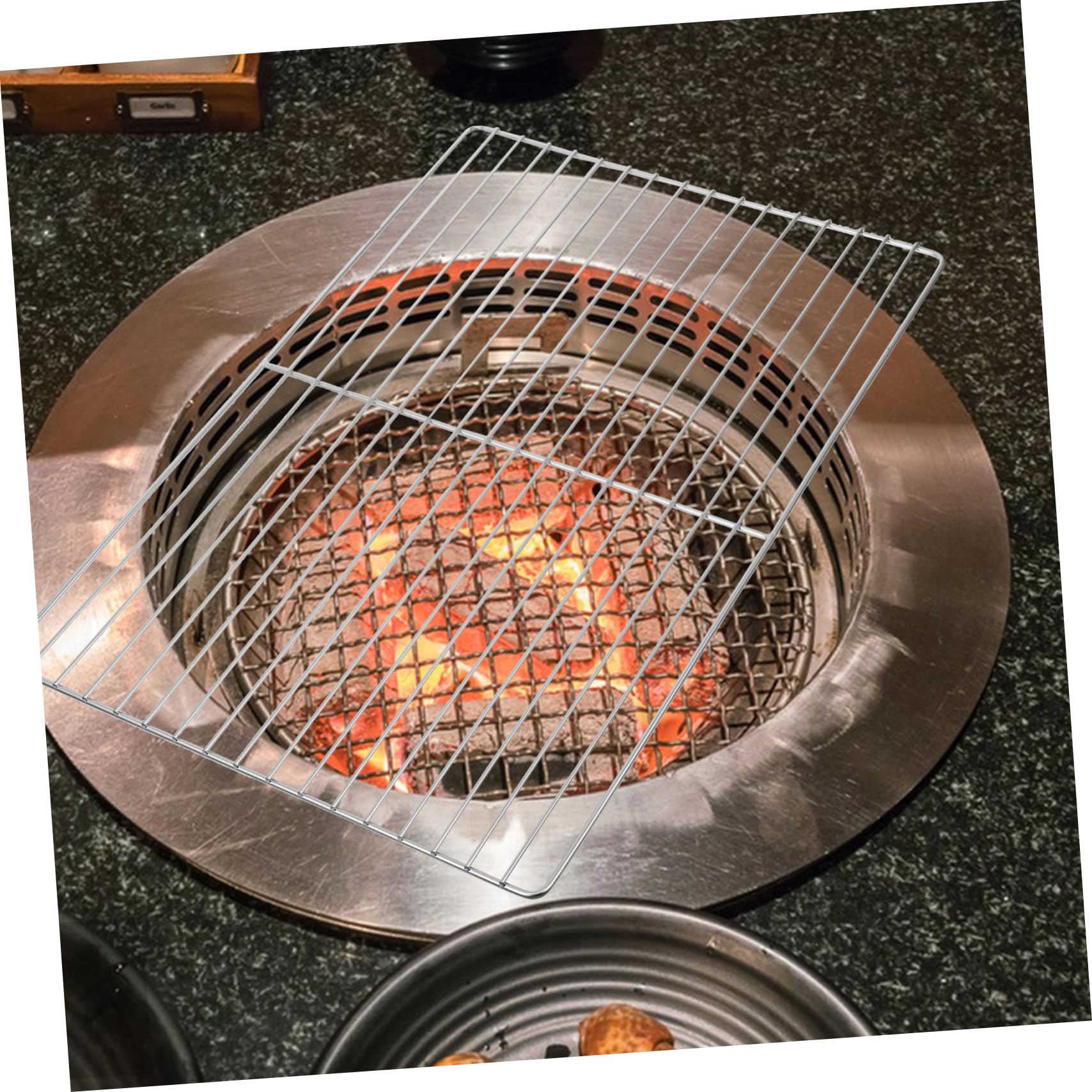 Best Air Fryer Accessories & Outdoor Grill Wire Rack - Chicken Grill Basket, Kettle Grill Grate & Charcoal Smoker for BBQ, Camping & Backyard Cooking