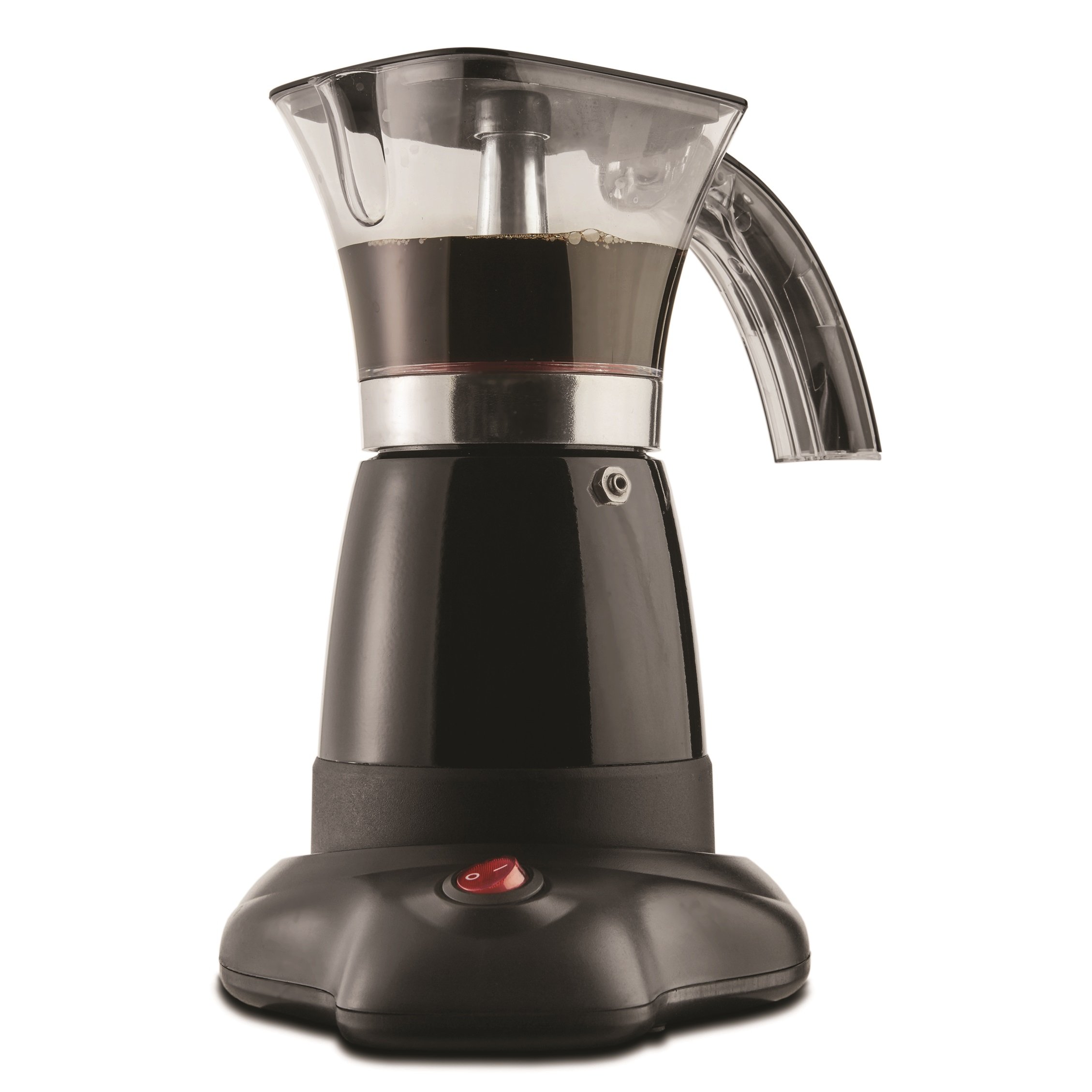 Brentwood 6-Cup Electric Moka Pot Espresso Maker - Fast Brewing Stovetop Coffee Machine for Home & Office, Black | Perfect for Italian Coffee Lovers & Espresso Enthusiasts