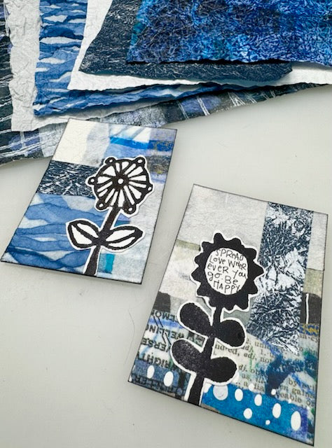 Origami Collage Kit - All Blue (4550) | DIY Paper Folding Art for Home Decor, Gifts & Creative Projects