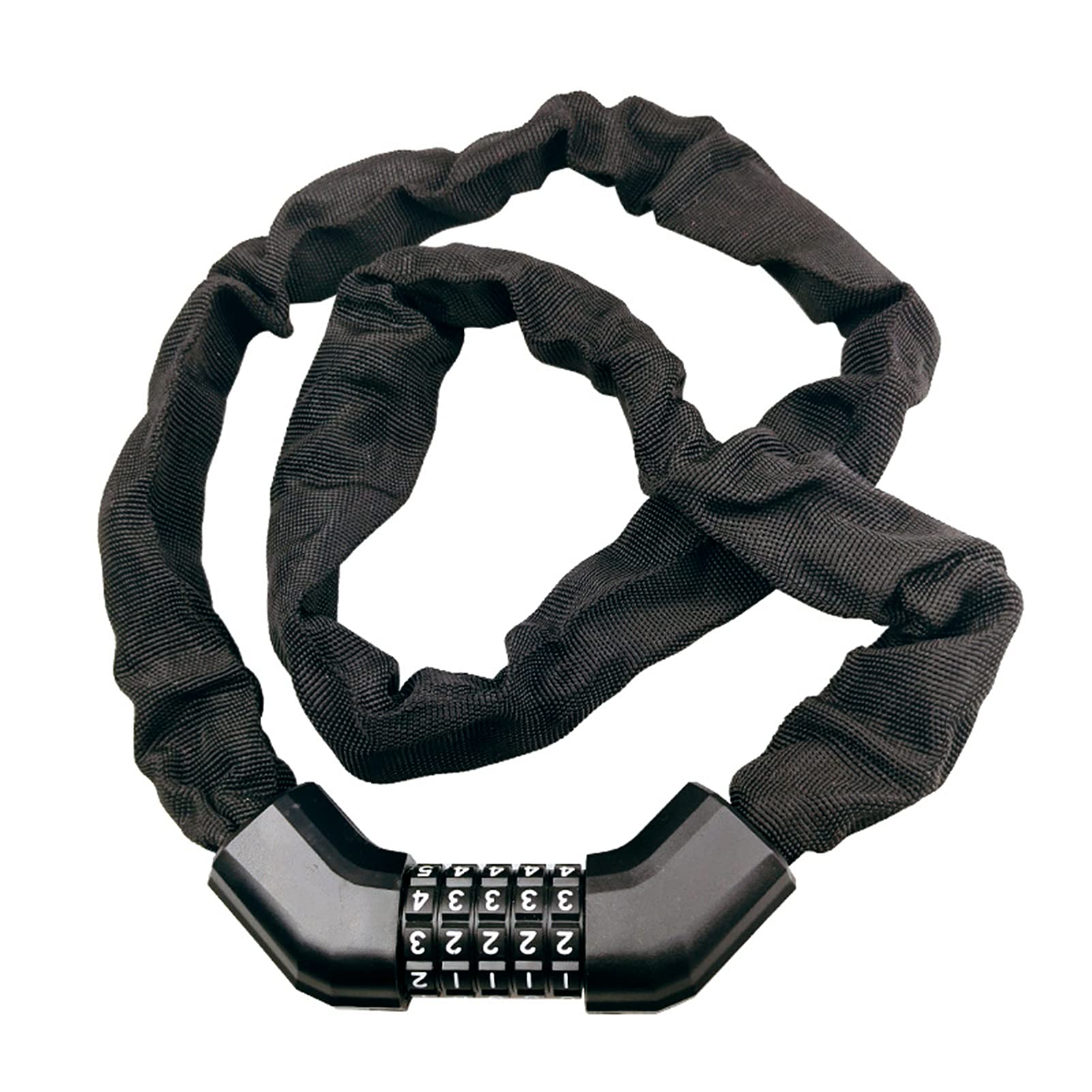 ZTGD 1300mm Bicycle Lock - 5 Digit Password Anti-Theft Chain Lock with Resettable Combination for Bike Security | Perfect for Urban Commuting, Campus Use & Outdoor Cycling