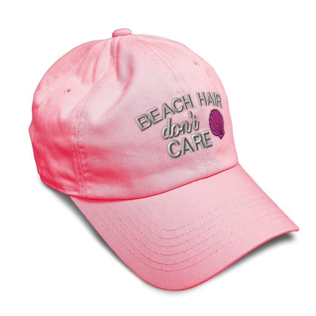 Soft Baseball Cap for Men & Women - Stylish Beach & Ocean Dad Hat with 'Hair Don't Care' Design - Perfect for Outdoor Activities, Beach Vacations & Casual Wear