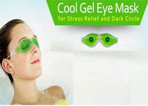SONEEV MART Cooling Aloe Vera Gel Eye Mask (3 Pack) - Ice Cooling Sleep Mask for Dark Circles, Puffy Eyes & Fatigue Relief - Reusable Eye Patches for Men & Women - Perfect for Summer, Travel & Nighttime Skincare Routine