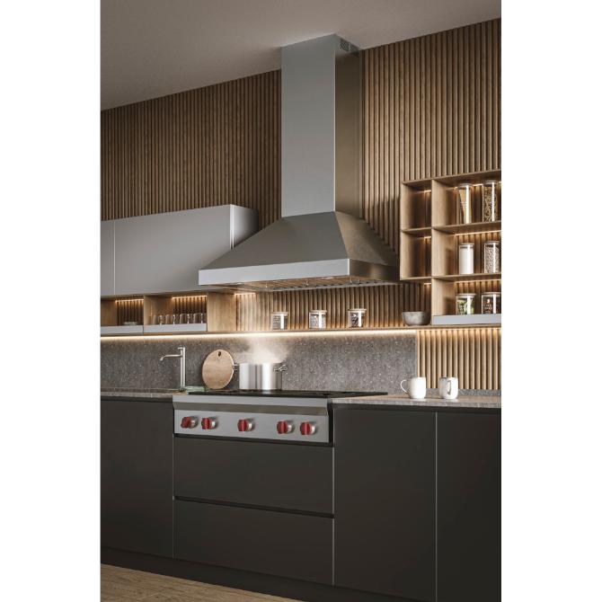 36 Inch WPP1 Series Stainless Steel Chimney Range Hood with IQ6 Blower System - Powerful Kitchen Ventilation for Smoke & Odor Removal - Ideal for Home Chefs & Modern Kitchens