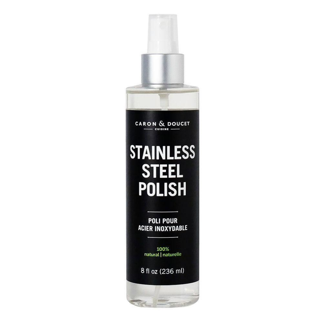 Caron & Doucet Premium Stainless Steel Cleaner & Polish - 8oz Bottle for Kitchen Appliances, Sinks & Cookware - Restores Shine & Protects Surfaces