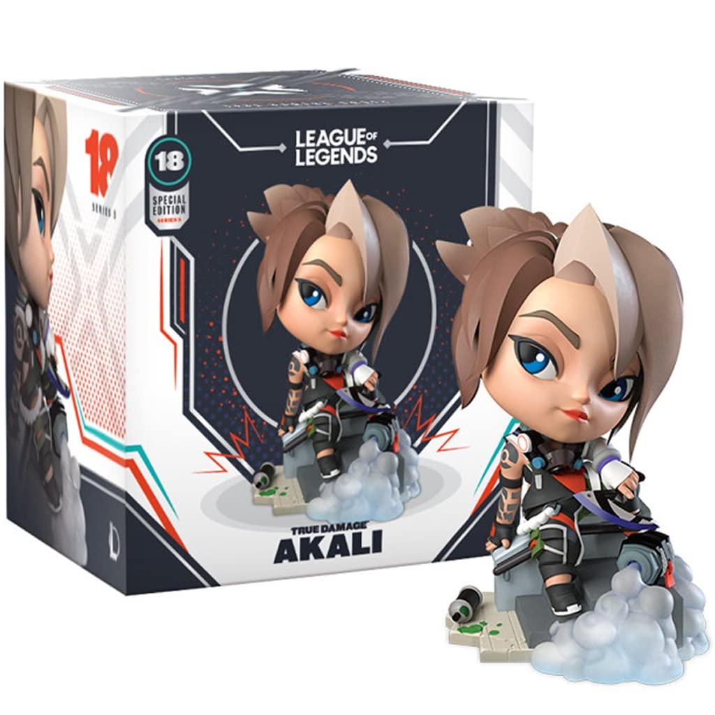 League of Legends Akali Figure - Deluxe Collectible Statue with Original Box & Verification Card | Perfect Gift for LOL Fans, Gaming Room Decor, or Anime Merch Collection