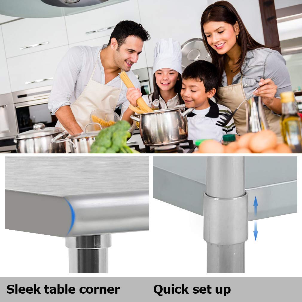 Stainless Steel Commercial Food Prep Table 24