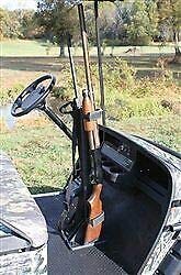 Golf Cart Gun Rack for One or Two Guns - Durable One Piece Design for Hunting & Outdoor Sports - Perfect for Golf Carts, ATVs & UTVs