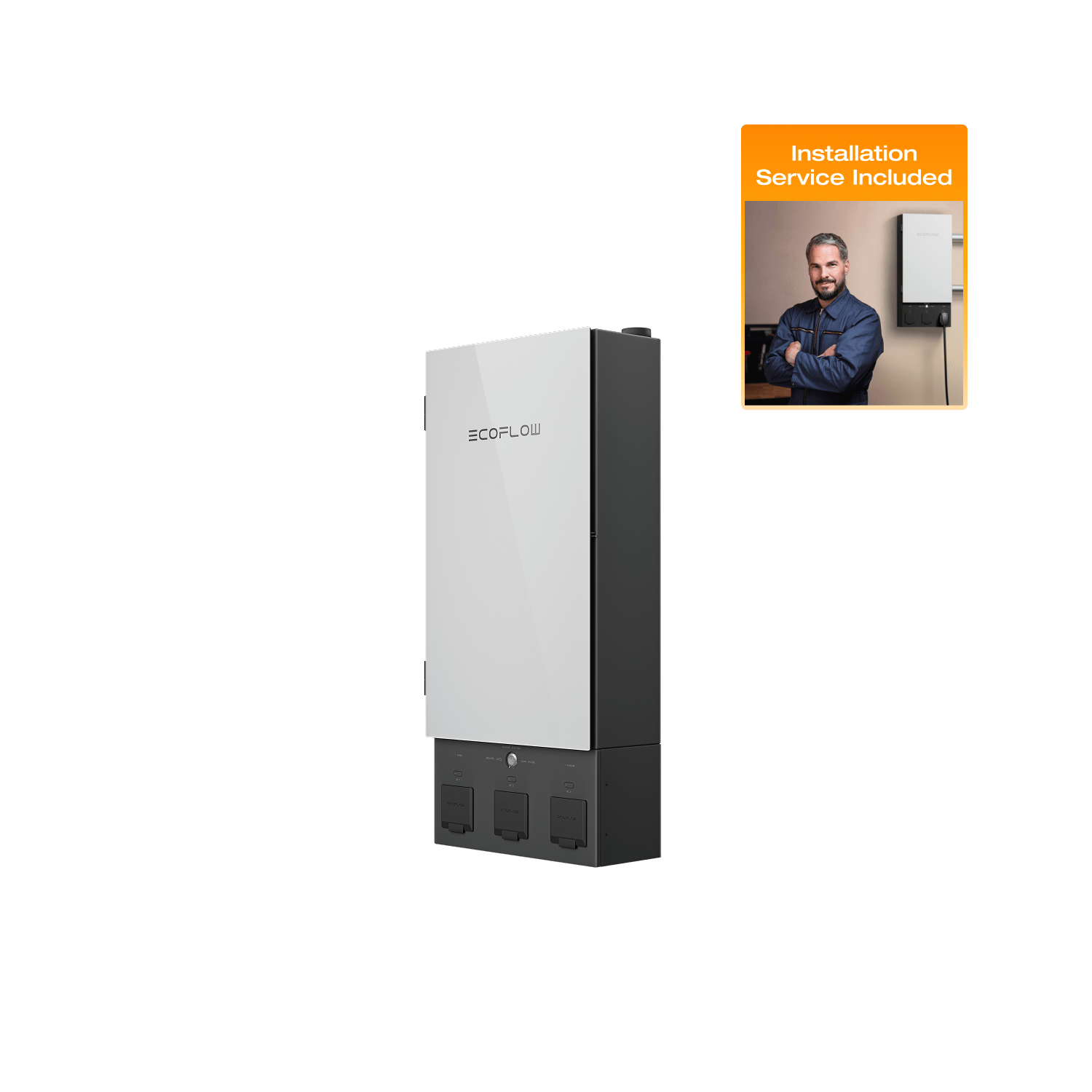 EcoFlow Smart Home Panel 2 - 8000W Solar Generator Transfer Switch for Whole House Backup Power | Off-Grid & Emergency Power Solution for Home, RV, Camping