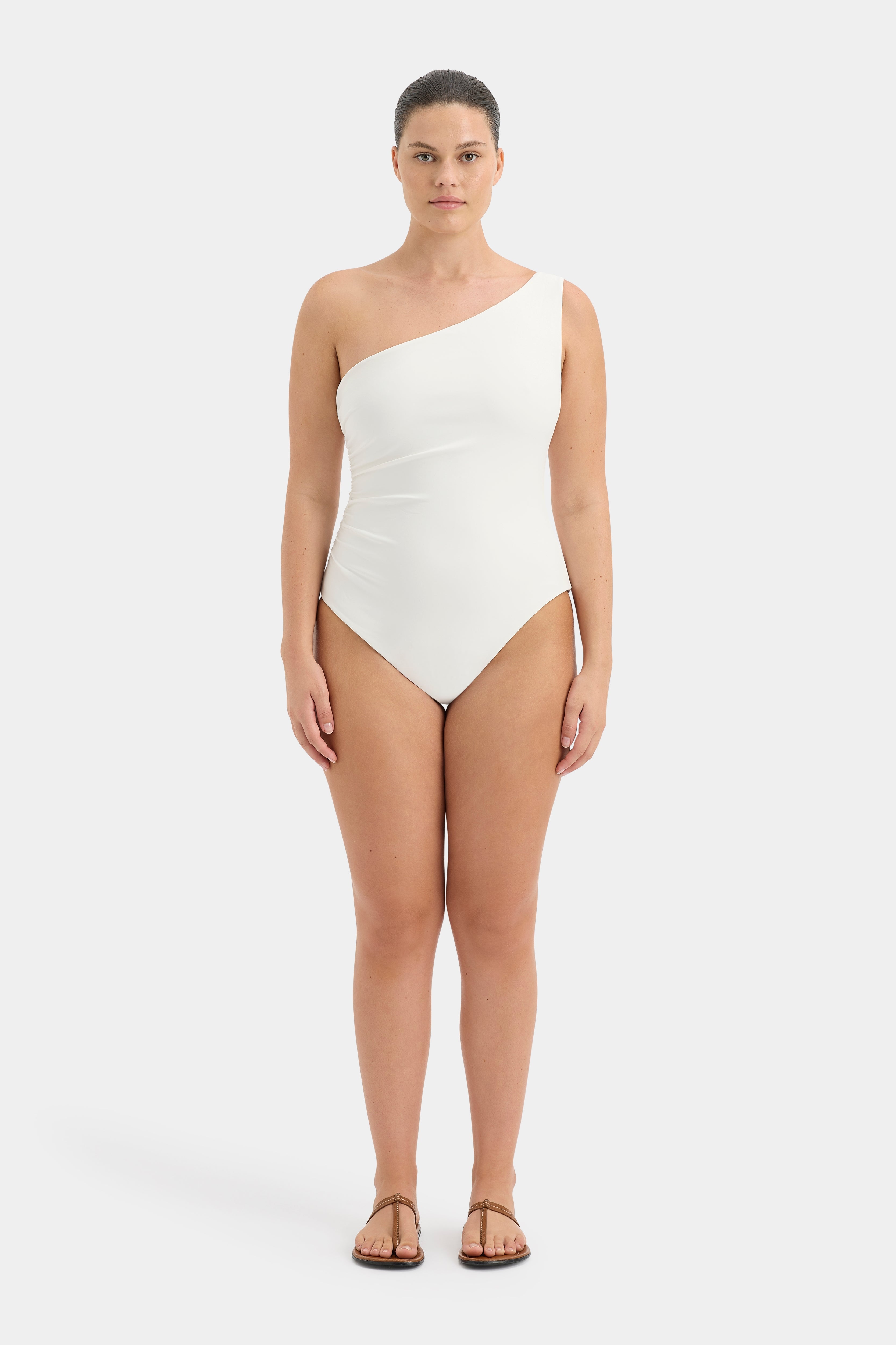 Louis One Shoulder One Piece Swimsuit - Sexy Monokini Bathing Suit for Women, Beach & Pool Party Wear