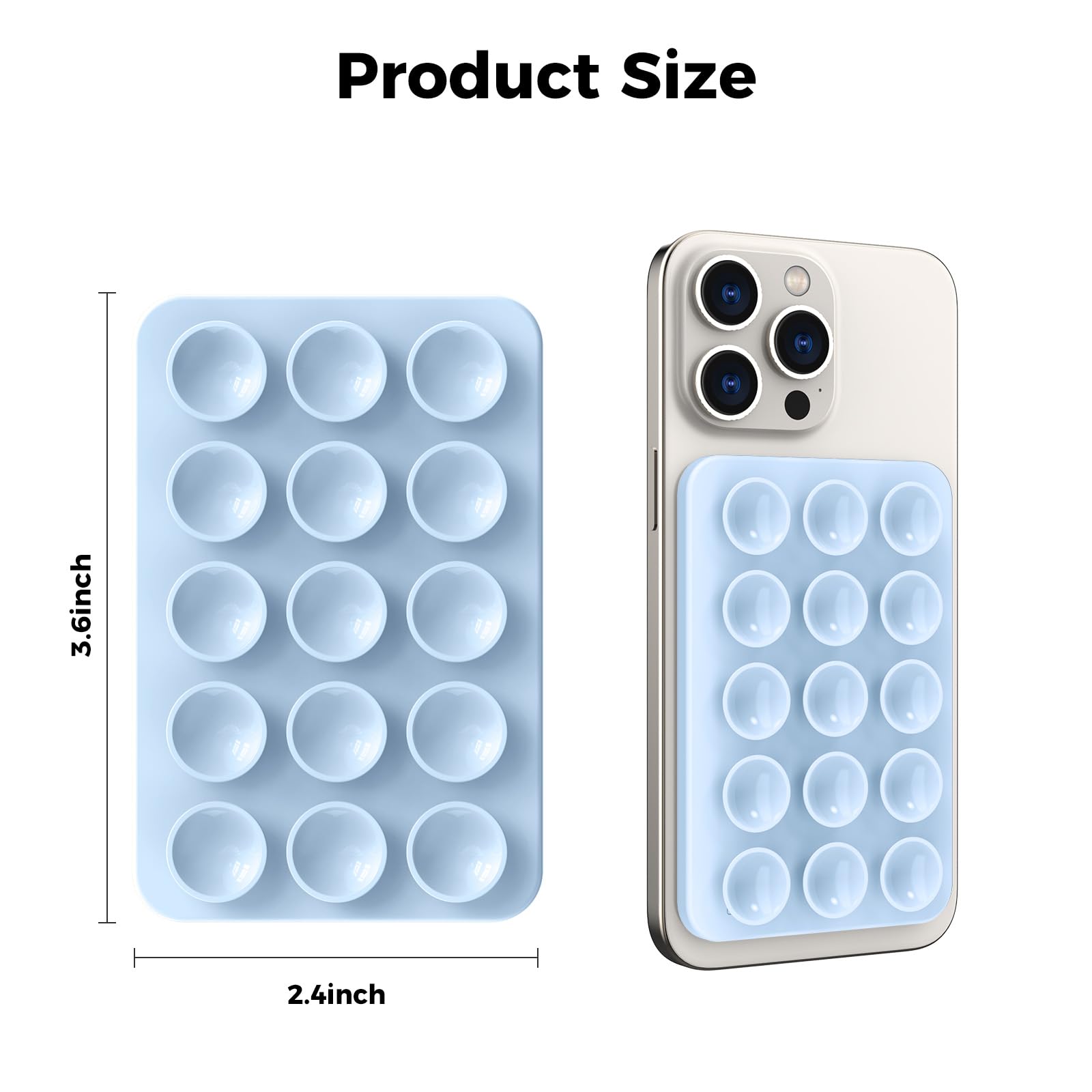AHASTYLE Magnetic Silicone Suction Phone Case Stand for iPhone 16/15/14/13/12 Series - MagSafe Compatible Shower Phone Holder with Mirror for TikTok Videos, Selfies & Hands-Free Viewing in Car, Kitchen & Bathroom