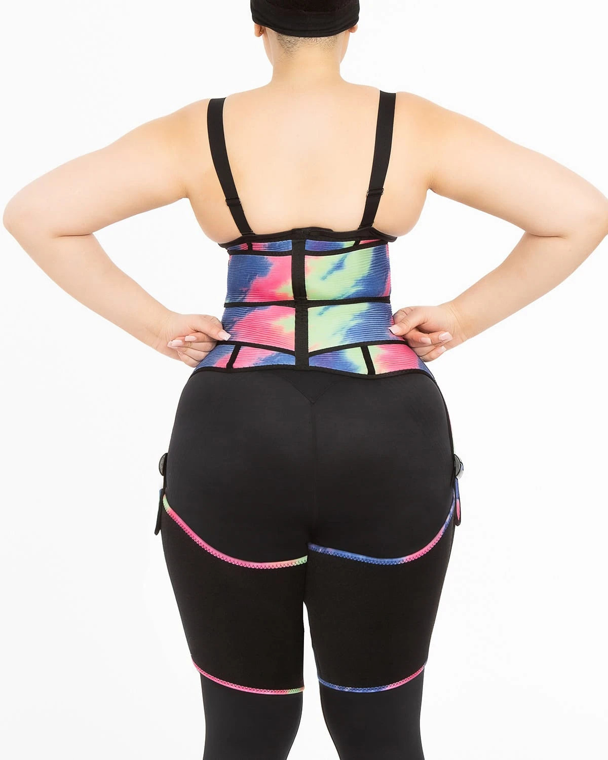 NeoSweat® 3-in-1 Tie Dye Waist Trainer, Thigh Trimmer & Butt Lifter for Women - Body Shaper for Workout, Weight Loss & Tummy Control - Perfect for Gym, Yoga & Everyday Wear