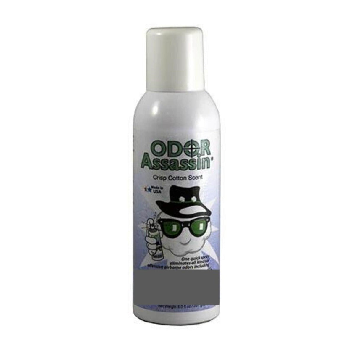 Odor Assassin Cotton Travel Size 2.2oz - Eliminates Odors for Shoes, Gym Bags & Travel Essentials - Fresh Scent & Portable Deodorizer