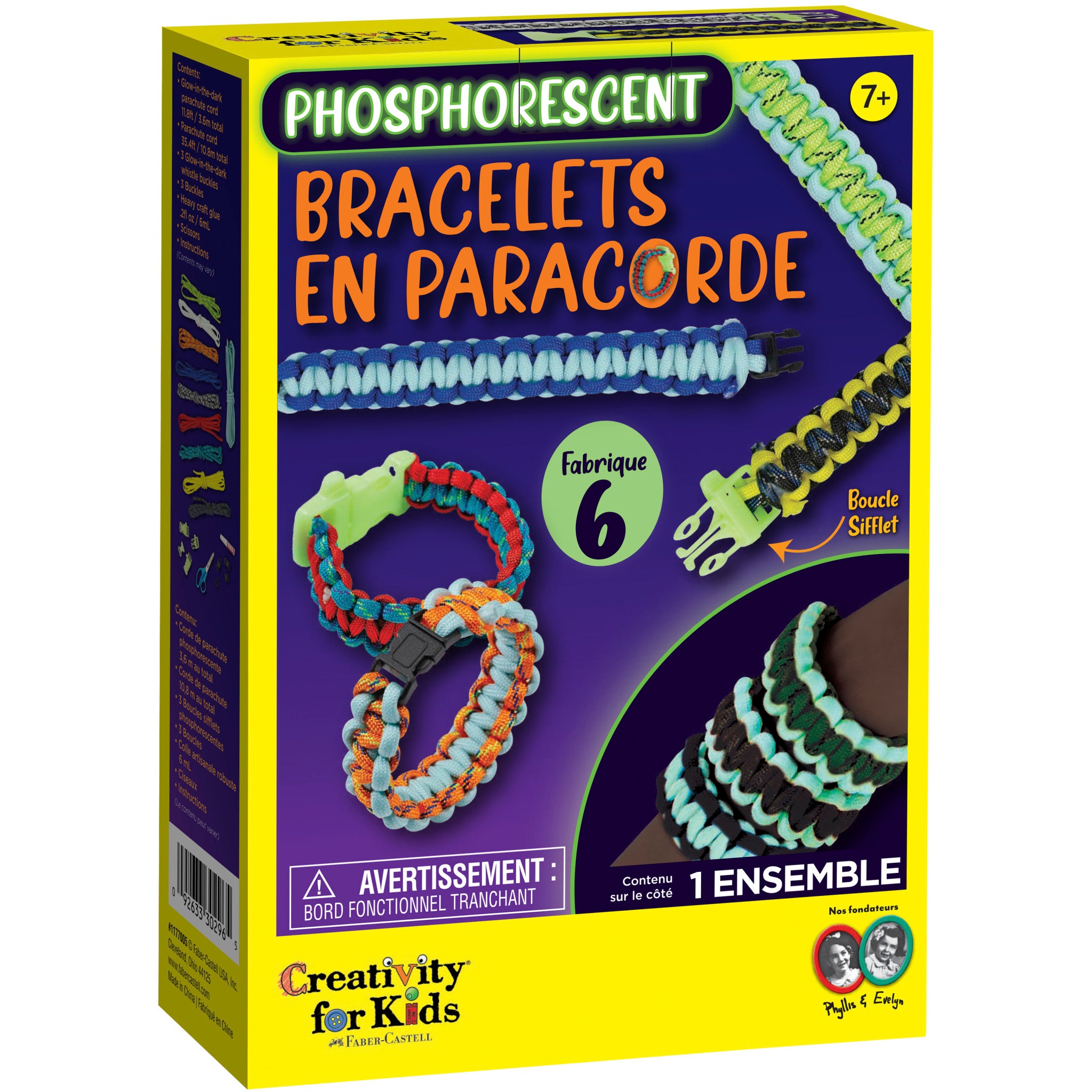 Glow in The Dark Paracord Bracelet - Reflective Survival Wristband for Outdoor, Camping, Hiking & Emergency Use - Adjustable & Durable (Model #1177005)