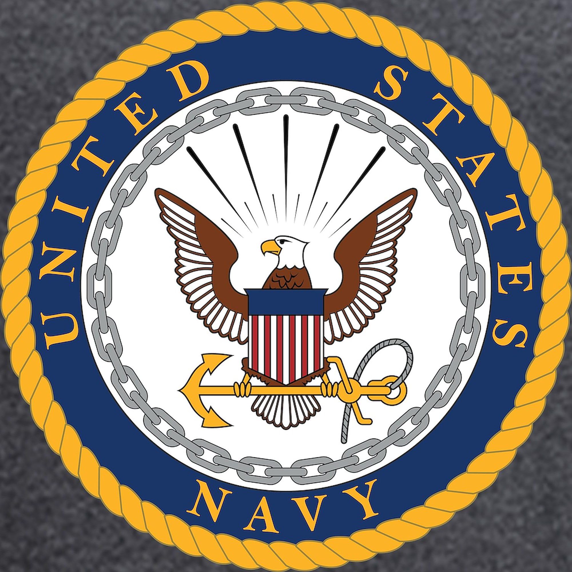 United States Navy Emblem Men's Charcoal Pajama Set - Comfortable Sleepwear for Navy Fans & Military Supporters | Perfect for Lounging, Gifts & Navy-Themed Events