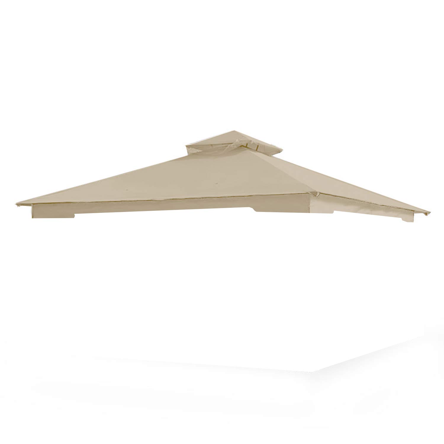 Garden Winds Replacement Canopy for Garden Treasures Geo 10ft Gazebo - Riplock 350 UV-Resistant Beige Fabric - Perfect for Patio, Backyard, and Outdoor Relaxation