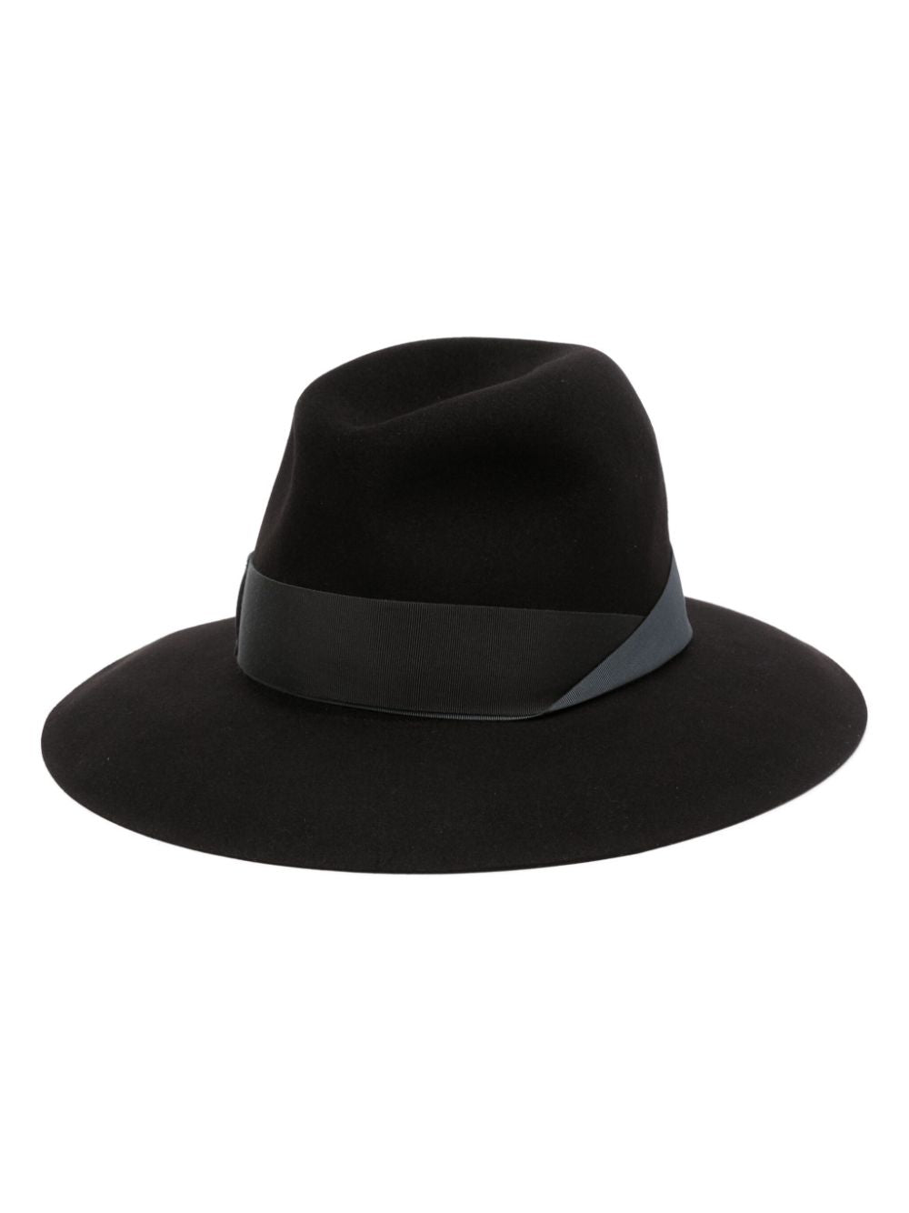 Borsalino Black Fedora Hat for Men - Classic Wool Felt Dress Hat - Perfect for Formal Events, Weddings, and Vintage Style Outfits