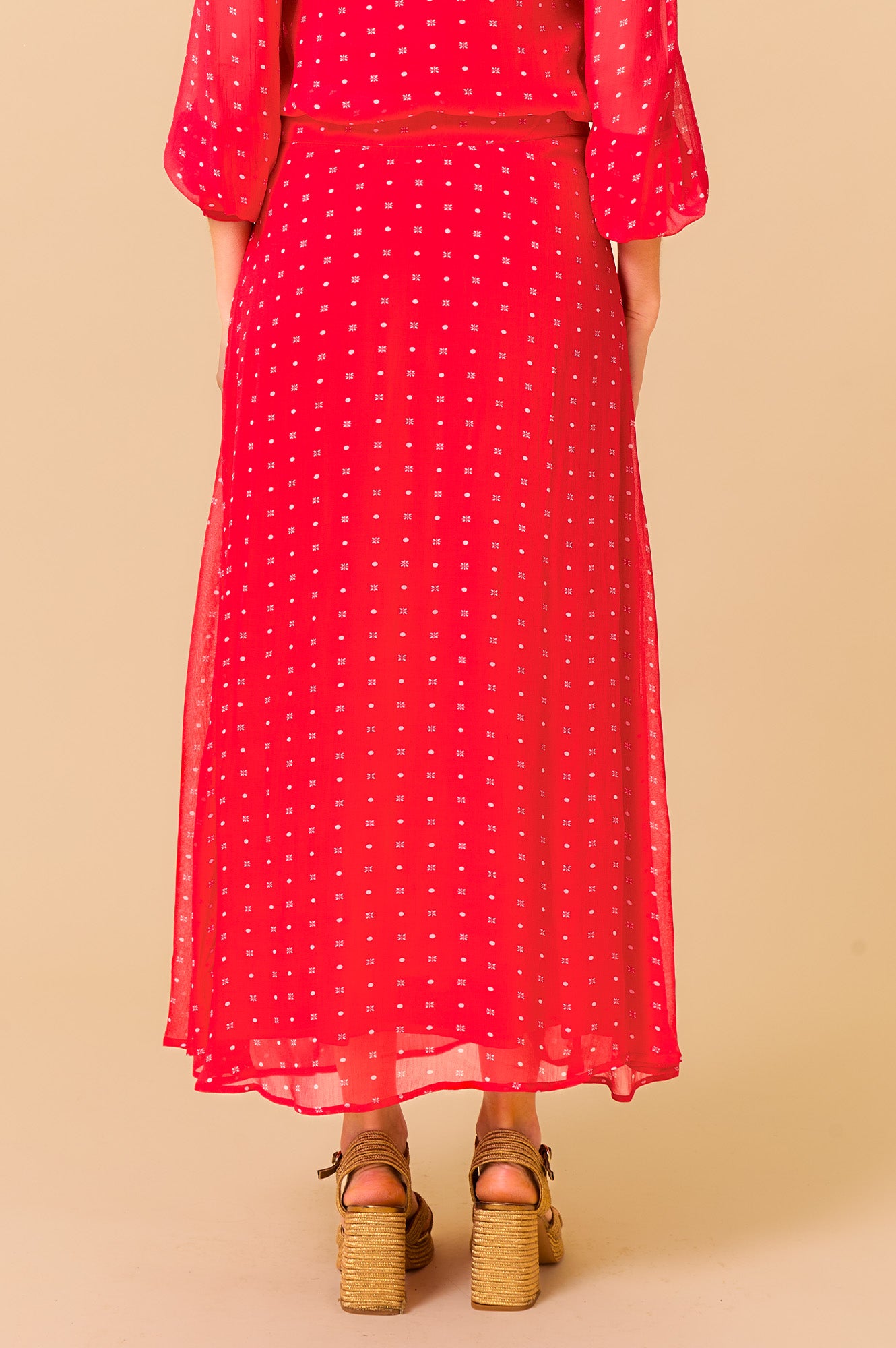Kate Skirt | Polka Dot Red/White Floral Summer Dress | Perfect for Beach Vacation, Party & Casual Wear
