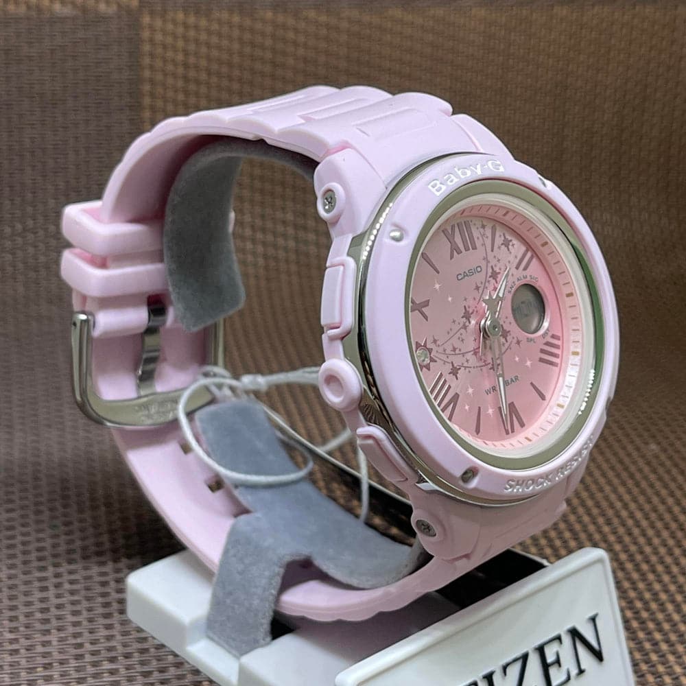 CASIO BABY-G BGA-150ST-4ADR Shooting Star Series Pink Women's Digital Sport Watch - Waterproof & Shock Resistant for Running, Swimming, Outdoor Activities