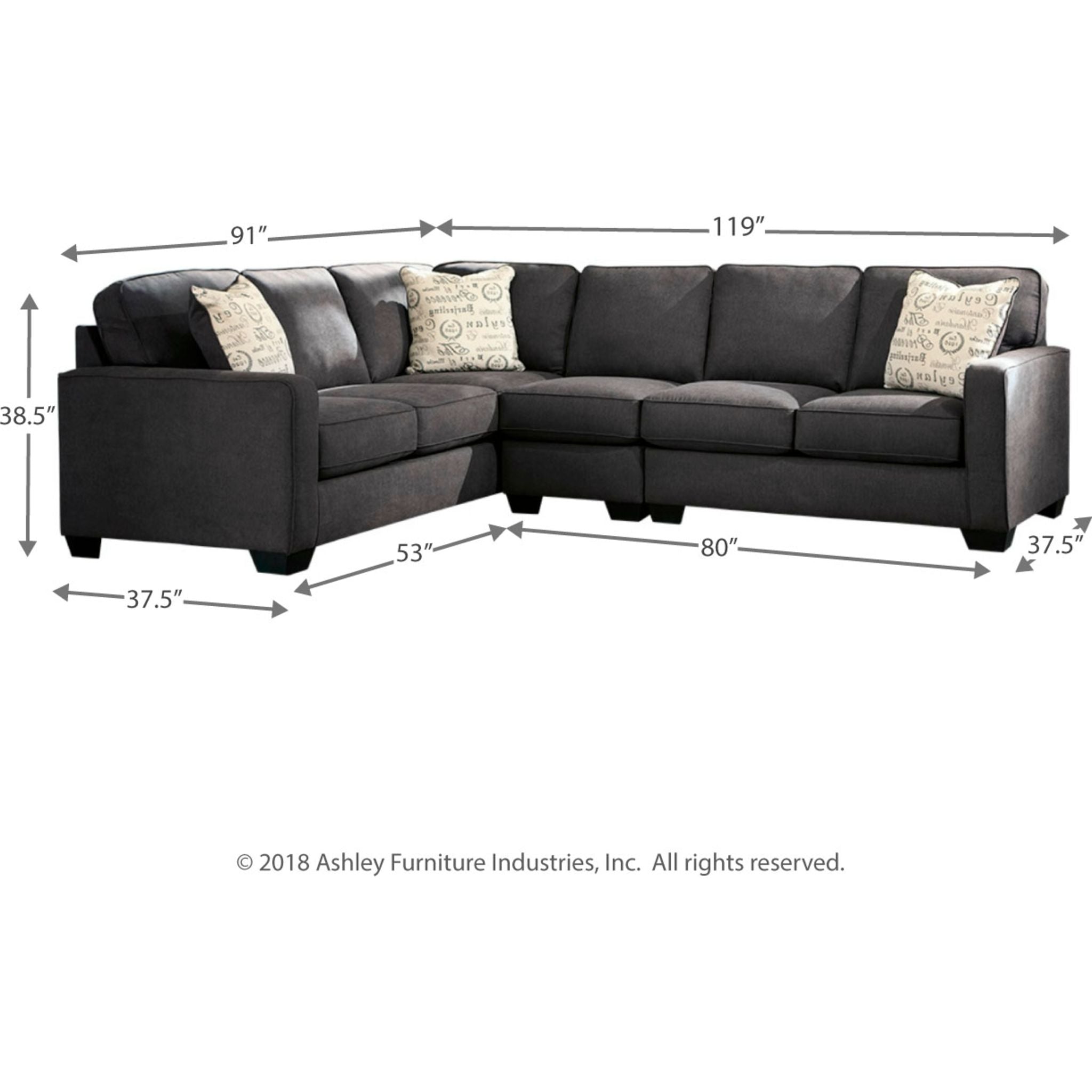 Alenya 3-Piece Modern Sectional Sofa Set with Reversible Chaise - Comfortable L-Shaped Couch for Living Room, Apartment & Small Spaces - Perfect for Family Gatherings, Movie Nights & Relaxing