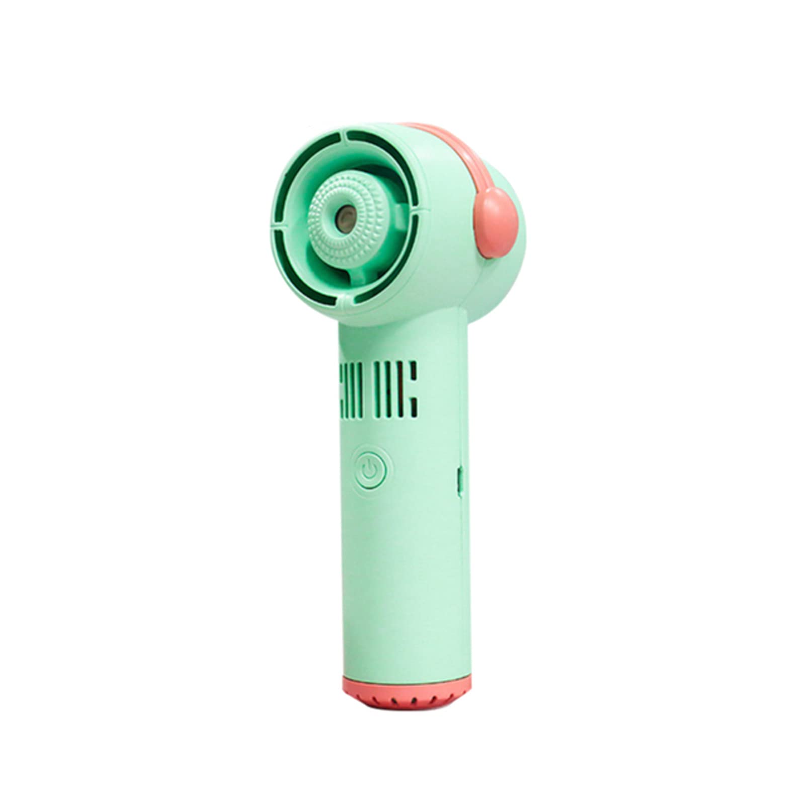 CAUME Portable Mini Handheld Fan - USB Rechargeable Leafless Mist Sprayer for Travel, Office & Home Use | Outdoor Cooling Fan with Green Color | Perfect for Camping, Hiking & Summer Activities