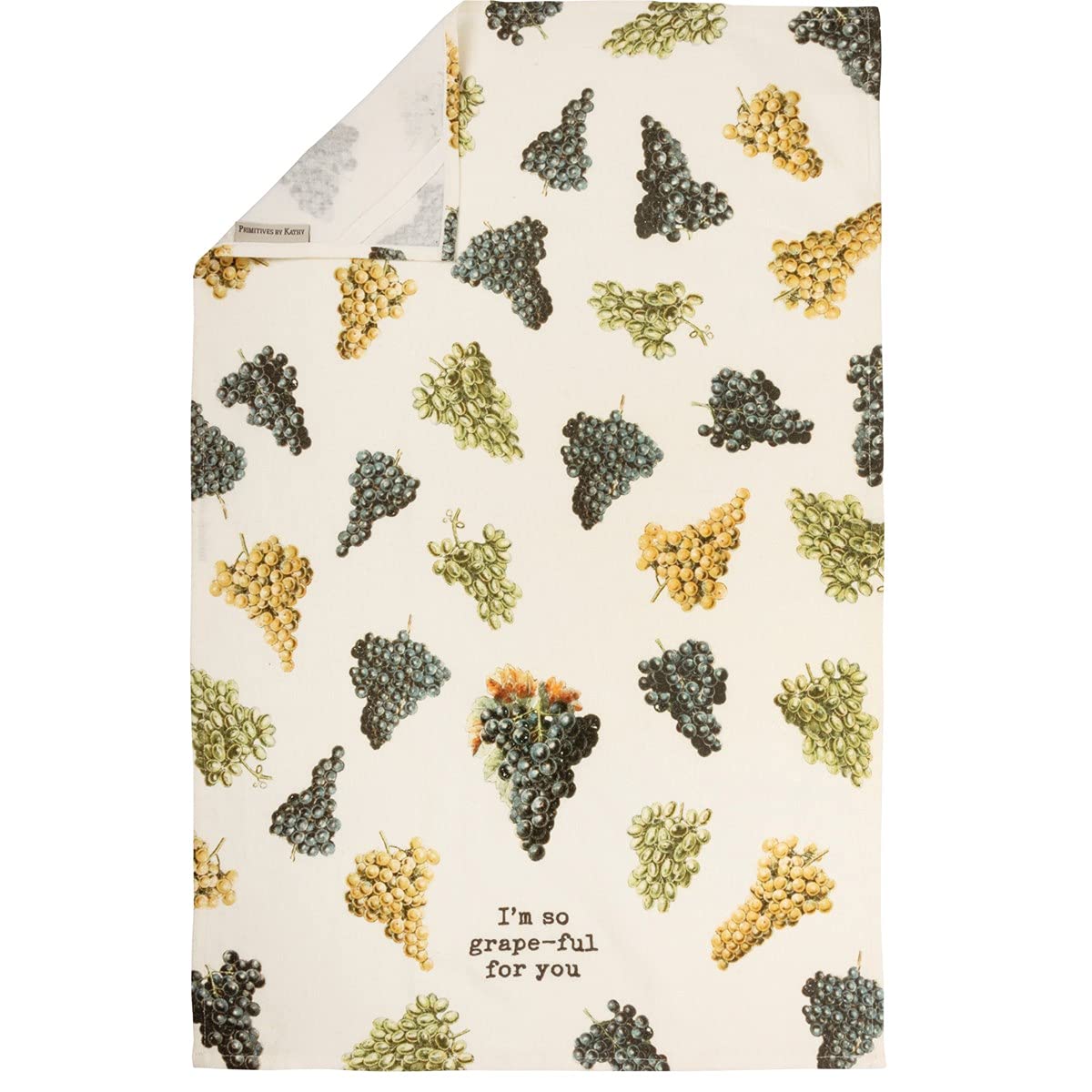 Premium Kitchen Towel Set - Soft Absorbent Grape Design - Perfect for Cooking, Baking & Dish Drying - I'm So Grape-ful For You Gift