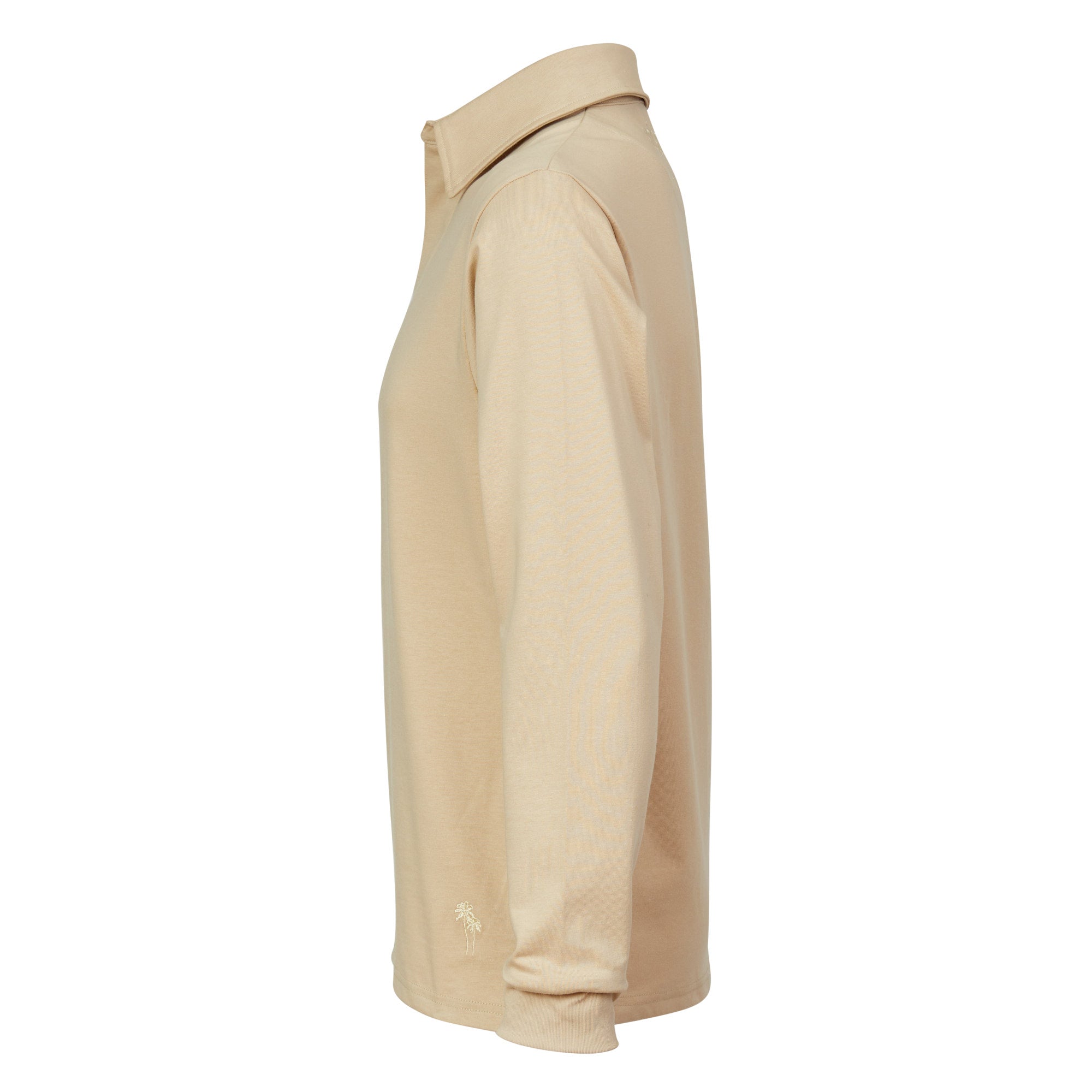 Bucks Casual Doug Rugby Shirt in Beige - Comfortable & Stylish Men's Rugby Top for Casual Wear & Outdoor Activities
