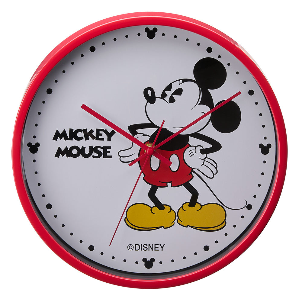 Disney Mickey Mouse Wall Clock - Battery Operated Silent Non-Ticking 12-Inch Round Wall Decor for Kids Room, Kitchen, Office - Perfect Gift for Disney Fans