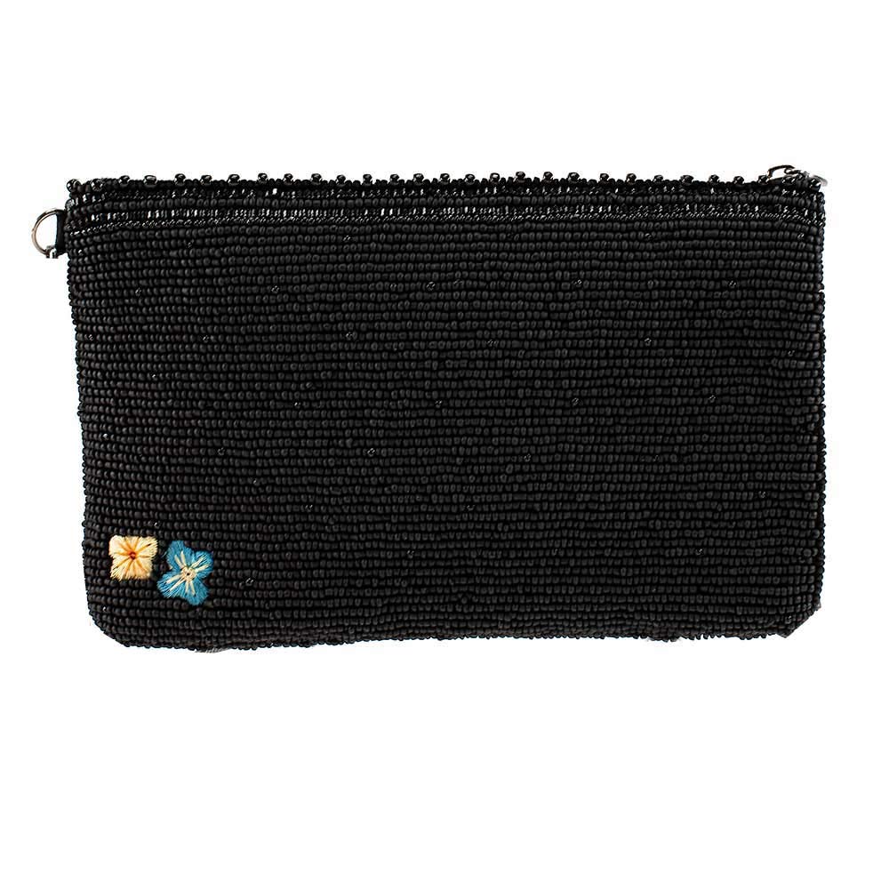Mary Frances In Step Beaded Floral Embroidered High Heel Shoe Crossbody Phone Bag - Stylish Women's Fashion Accessory for Parties, Weddings & Evening Events