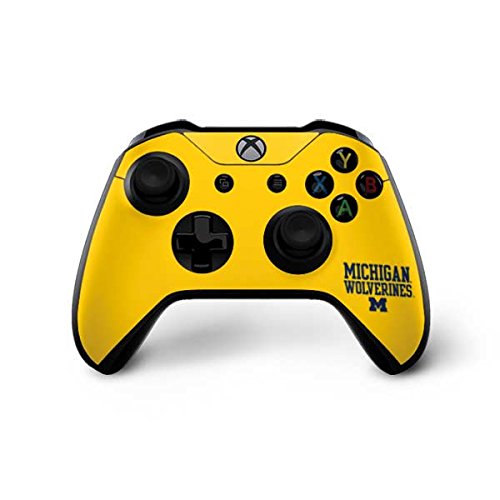 Official Michigan Wolverines Gaming Skin for Xbox One X Controller - Custom Decal Sticker, Officially Licensed College Design - Perfect for Gamers & Fans, Great Gift for Sports Enthusiasts